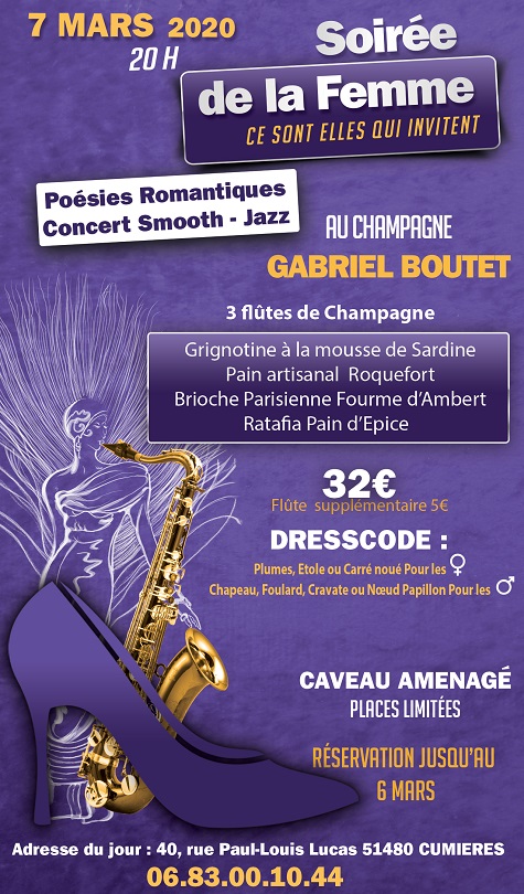 soirée de la femme pour le site Gabriel boutet 